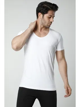 HMD Derin Bisiklet Yaka Kısa Kollu Likralı Atlet 714