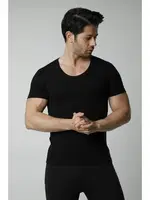 Hmd Pamuklu Derin Bisiklet Yaka Erkek Atlet 715 Siyah farklı açı