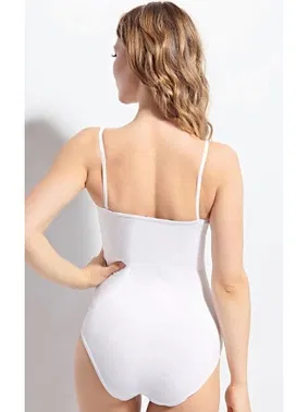 Kolcu İp Askılı Beyaz Body Kolcu KB2600 - Alternatif Görünüm