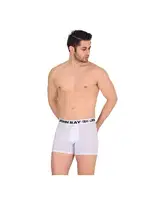 John Ray Düz Boxer Form Time 850 Beyaz farklı açı