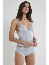 Pierre Cardin Kadın Dantelli Penye Atlet Külot Kaşkorse Set Pierre Cardin 305