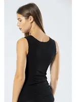 Lazer Kesim Pamuklu Atlet Türen 906 Siyah Siyah görsel 4