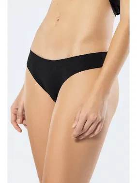 Türen Lazer Kesim Pamuklu Brezilyan Külot Türen 908 Siyah