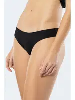 Lazer Kesim Pamuklu Brezilyan Külot Türen 908 Siyah Siyah