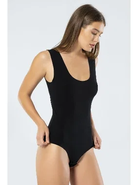 Türen Lazer Kesim Pamuklu Çıtçıtlı Body Türen 905 Siyah - Alternatif Görünüm