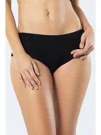 Türen Lazer Kesim Pamuklu Hipster Külot Türen 910 Siyah