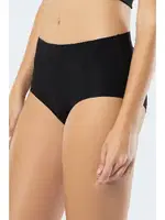 Lazer Kesim Pamuklu Yüksek Bel Külot Türen 911 Siyah Siyah