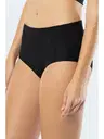 Lazer Kesim Pamuklu Yüksek Bel Külot Türen 911 Siyah