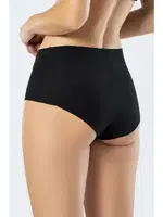 Lazer Kesim Pamuklu Yüksek Bel Külot Türen 911 Siyah Siyah görsel 4