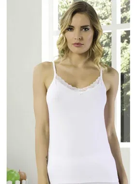 HMD Kadın Likralı Lez Dantelli Atlet HMD 2494