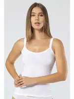 Likralı Pamuklu Askılı Atlet Türen 914 Beyaz Beyaz