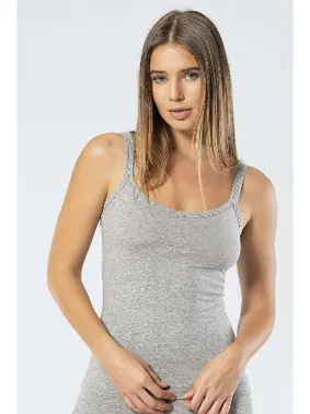 Türen Likralı Pamuklu Askılı Atlet Türen 914 Gri - Alternatif Görünüm