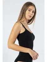 Likralı Pamuklu Askılı Atlet Türen 914 Siyah Siyah detay görünüm