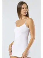 Beyaz Likralı Pamuklu Uzun Askılı Atlet Türen 915 Beyaz