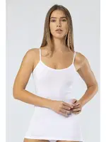 Beyaz Likralı Pamuklu Uzun Askılı Atlet Türen 915 Beyaz detay görünüm