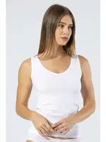 Likralı Pamuklu V Yaka Atlet Türen 913 Beyaz Beyaz farklı açı