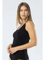 Likralı Pamuklu V Yaka Atlet Türen 913 Siyah Siyah farklı açı