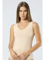 Kadın Likralı Pamuklu V Yaka Atlet Türen 913 Ten