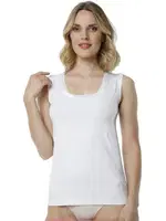 Kadın Likralı Beyaz Süprem Atlet HMD 2440 Beyaz