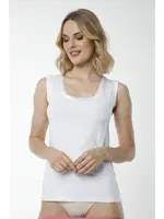 Kadın Likralı Beyaz Süprem Atlet HMD 2440 Beyaz farklı açı