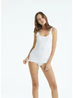 Kalın Askılı Kadın Organik BlackSpade Atlet 1660  Beyaz detay görünüm