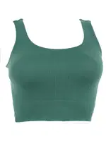 Kalın Askılı Pedsiz Fitilli Crop Fit Büstiyer Form Angel 5700 Haki görsel 9