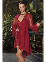 Kapalı Kimono Takımı Nurteks 5389 Bordo farklı açı