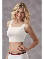 Kaplı Dolgulu Crop-Atlet Modal Doreanse 9314 Beyaz farklı açı