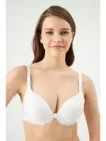 Kaplı Emzirme Sütyeni Eros ERSK501 Beyaz detay görünüm