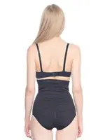 Kaymayı Önleyen Silikon Korse Emay Dikişsiz Beli Dantel 2028 Siyah görsel 8