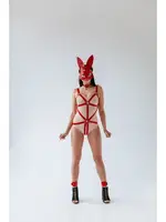 Kırmızı Özel Bölgesi Açık Fantezi Harness MissisX 2115 Kırmızı görsel 5