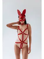 Kırmızı Özel Bölgesi Açık Fantezi Harness MissisX 2115 Kırmızı görsel 4