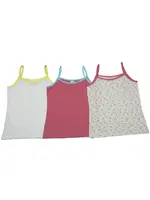 Kız Lycralı İp Askılı Atlet 3 Lü Paket Öztaş F4621 Renkli