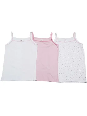 Öztaş Kız Üçlü İp Askılı Atlet Baskılı ve Düz Öztaş F4018