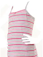 Kız Üçlü İp Askılı Atlet Öztaş F4052 Renkli detay görünüm