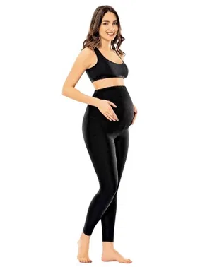 Kota Siyah Kadın Hamile Tayt Kota 4073
