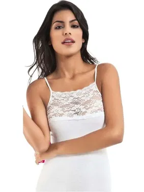 Kota İp Askılı Geniş Dantelli Bayan Atlet Kota 6033 - Alternatif Görünüm