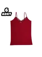 İp Askılı Dantelli Bayan Atlet 6lı Kota 6037 detay görünüm