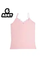 İp Askılı Dantelli Bayan Atlet 6lı Kota 6037 görsel 4