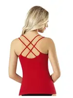 Çapraz Askılı kadın Atlet Kota 6311 Kırmızı detay görünüm