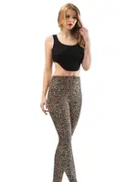 Bayan Leopar Baskılı Uzun Tayt Kota 4059 Leopar