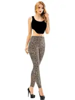 Bayan Leopar Baskılı Uzun Tayt Kota 4059 Leopar detay görünüm