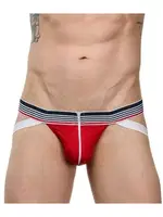 Erkek Fermuarlı Jockstrap-Süspansiyonlu String La Blinque 15712 Kırmızı