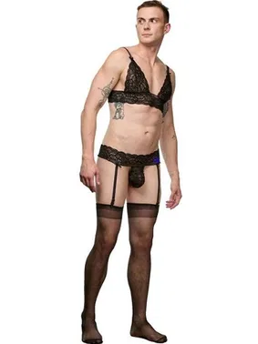 La Blinque Erkek Dantel Jartiyer Takım La Blinque 15758