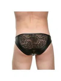 La Blinque La Blinque Erkek Deri Dantelli Slip Külot 15716