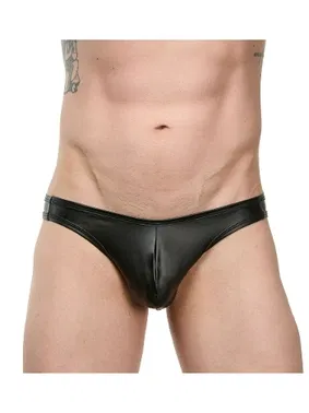 La Blinque La Blinque Erkek Deri Dantelli Slip Külot 15716 - Alternatif Görünüm