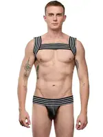 La Blinque Erkek Fantezi Seksi 2'li Gladyatör Kostüm 15700 Siyah