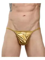 Erkek Gold Lame G-String La Blinque 15753 Gold