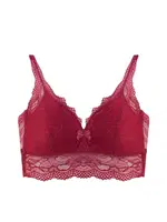 Dantelli Telsiz Bustiyer Sütyen Liza 1030 Bordo detay görünüm