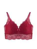 Dantelli Destekli Bustiyer Sütyen Liza 1035 Bordo detay görünüm